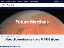 Tablet Screenshot of marsballoon.com